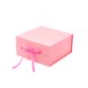 Buy cheap 1600g Pink Magnetic Hard Gift Boxes With Ribbon Spot UV from wholesalers