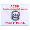 Buy cheap 7028 C P4 GA Angular Ball Bearing 1000RPM-2000RPM High Speed from wholesalers