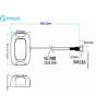 Buy cheap GPS / BD Combo GSM Directional Antenna , Motorcycle High Gain GSM Antenna from wholesalers