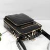 Buy cheap Genuine Crocodile Leather Men Small ZIP Handbag Authentic Alligator Belly Skin Male Cross Shoulder Bag Messenger Bag from wholesalers