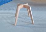 Buy cheap Beech Dining Room Chair Frames , Dining Chairs Wooden Legs Stable Structure from wholesalers