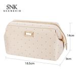 Waterproof Fashion Black Polyester Cosmetic Bag