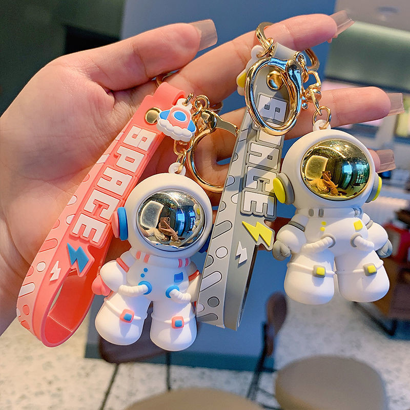 Cartoon Space Astronaut Key Chain Cute Keychains for Car Keys Purse Backpack Kids Gift