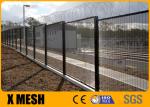 Prison 8Ga Black Powder Coated Fencing EN 10223 High Security