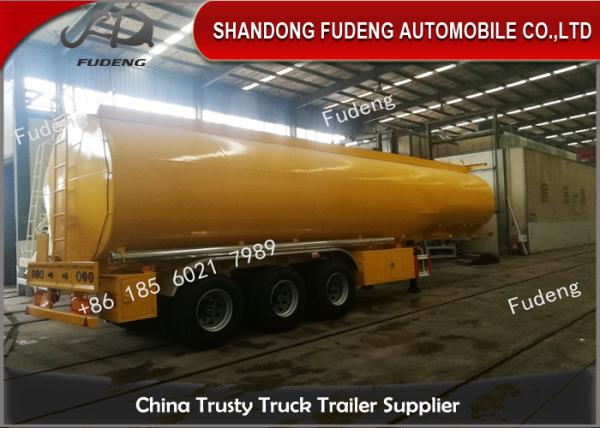 Quality 50000 L Fuel Tanker Semi Trailer With 5 Cabin For Fuel , Petrol Tanker Trailers for sale