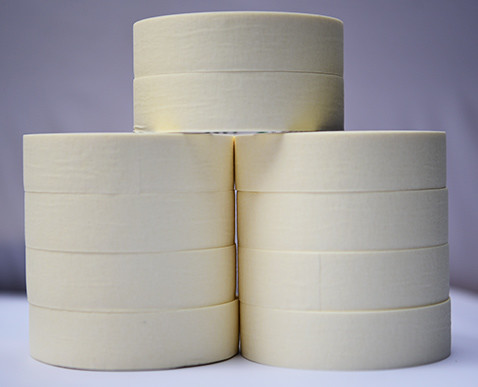 Beige Crepe Paper Masking Tape Pressure Sensitive Adhesive Withstands Up To 200°F No Uv Resistance