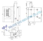 M8 ELEVATOR SAFETY GEAR PROGRESSIVE SAFETY GEAR RATED SPEED 2.5M/S GX-210B