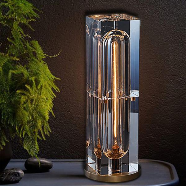Buy cheap Nordic light luxury crystal desk lamp living room bedroom study room modern simple desk lamp from wholesalers