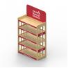 Buy cheap Custom Logo 5 Tiered Wooden Display Pet Store Floor Display Fixture from wholesalers