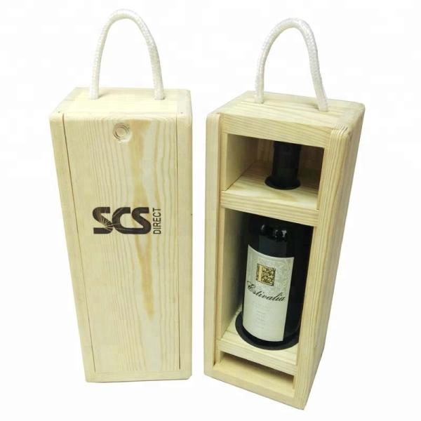 Buy cheap Wooden Empty Wine Gift Boxes Customized Logo 34*13.3*12cm With Top Grade from wholesalers