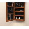 Buy cheap MDF Jewelry Cabinet With Mirror EU standard NC painting walunt Color from wholesalers