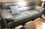 Office Leather Sectional Sofa Bed / Contemporary Leather Reclining Sofa