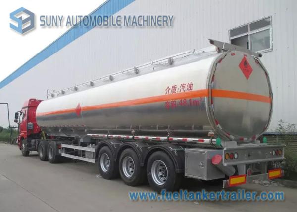 Buy cheap Mechanical / Pneumatic Loading Tri-Axle FUWA Oil Tank Trailer 50000L from wholesalers