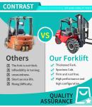 4.5t Off Road Forklift Tires 4 Wheels Off-Road Rough Terrain Forklifts