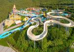 Stimulating High Speed Spiral Water Slide Water Park Equipment 12 Months