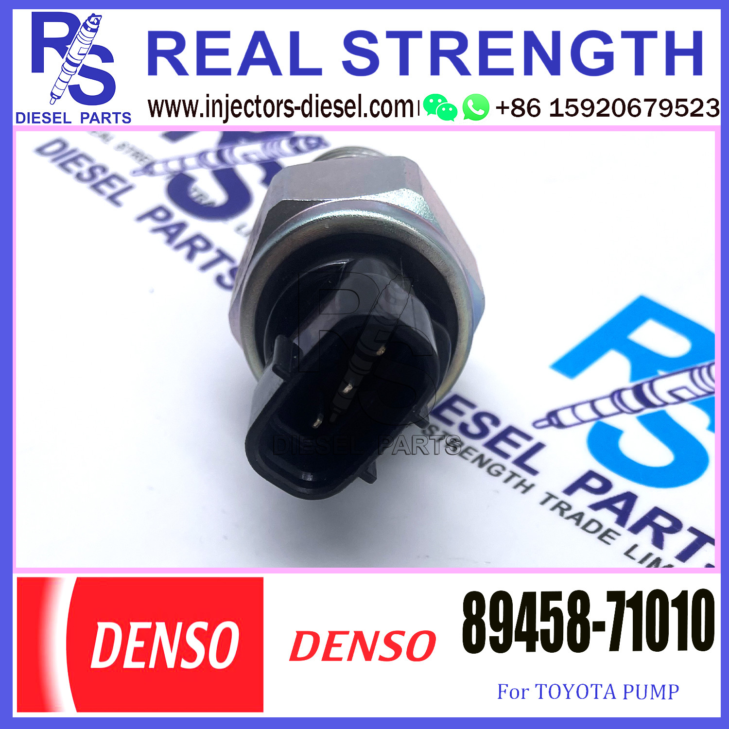 2AD-FTV Common Rail Fuel Pressure Sensor 4990006121 89458-71010 499000-6121