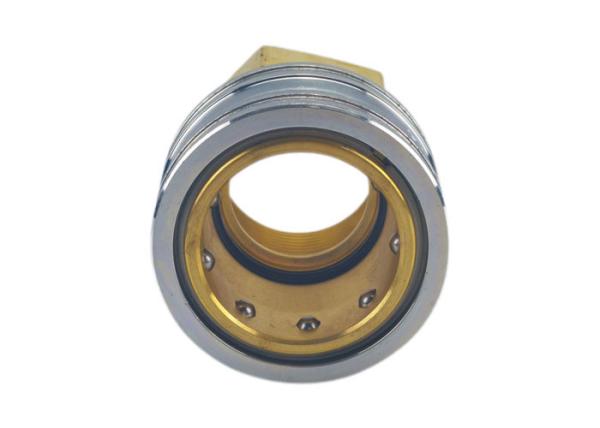 Buy cheap 1-1/4'' Brass Non Valved Series Straight Through Coupler from wholesalers