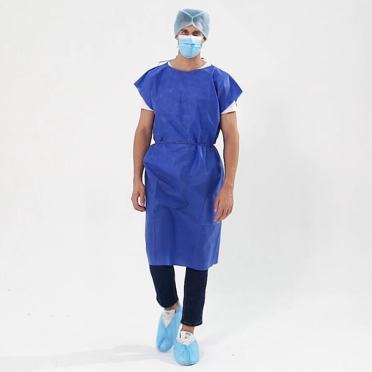 Anti-Static Disposable Patient Gown Waterproof Dustproof Sterile Disposable Surgical Gown