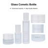 Buy cheap 40ml/100ml/120ml/50g Glass White Cylindrical Frosted With White Lid For Cosmetic Packaging Bottle from wholesalers