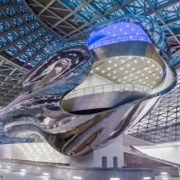 Buy cheap Modern 304 Stainless Steel Facade Art Cloud Sculpture For Museum product