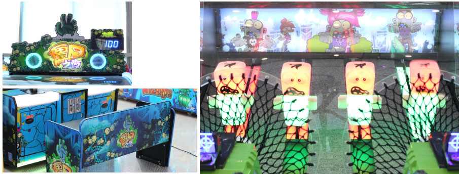 46" LCD Zombie Night Ball Shooting Arcade Game Machine