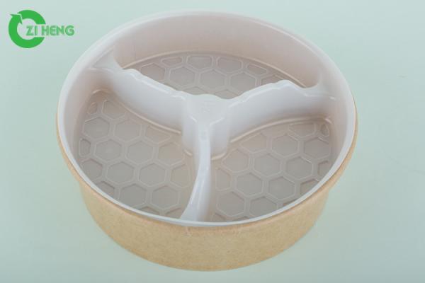 Buy cheap Bright Disposable Divided Plastic Plates No Leakage Diameter 160mm Height 25mm from wholesalers