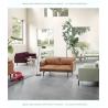 Buy cheap Nordic Small Leather Loft Three Seat 304 Modern Sectional Sofa from wholesalers