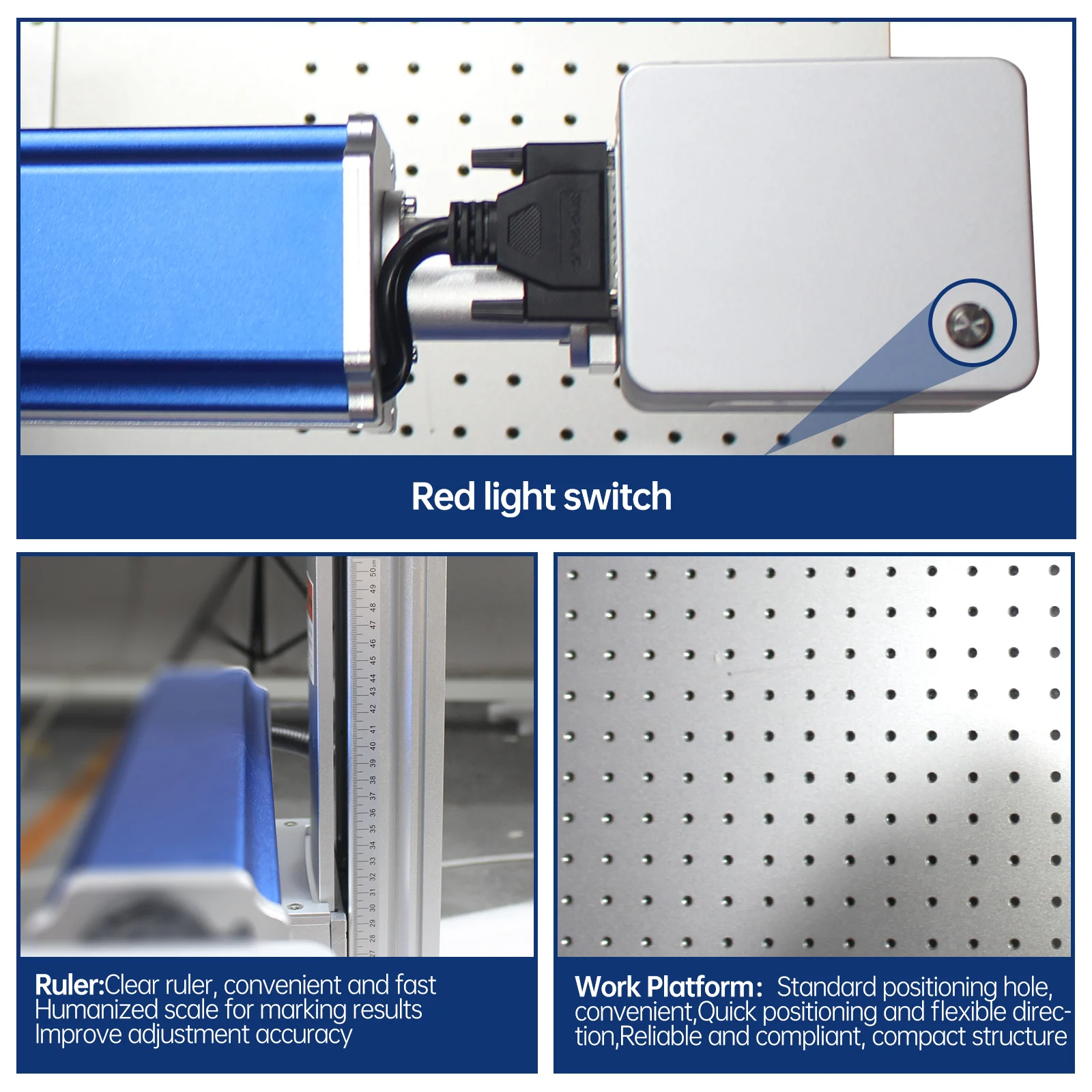 Raycus Fiber Laser Marking Machine 20W 30W 50W 60W 80W 100W JPT Mopa M7