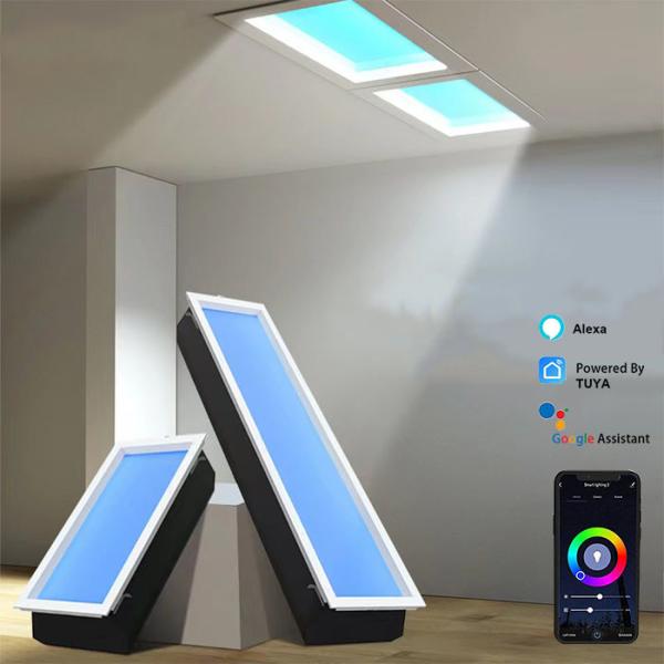 Buy cheap 100V-240V Tuya System White Faux Skylight Panels Controlled by Tuya Control from wholesalers