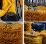 Multi Color Road Sweeper Brush Wafer Brush For Street Cleaning Sweeper Broom