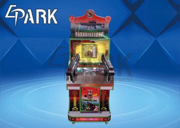 Quality 22" Kids Paradise Lost Two Person Shooting Arcade Machines Rider Exercise Lottery Ticket for sale