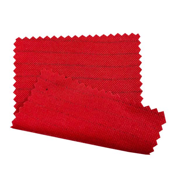 Buy cheap Cvc Knitted Pique Antistatic Fabric For Esd Polo Shirt Red Yellow 260gsm from wholesalers