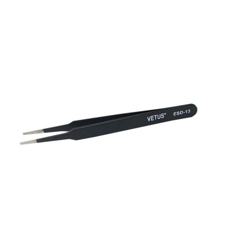 Anti Static Hand Tool Black ESD Safe Tweezers For Industrial Manufacturing Operations