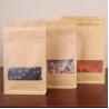 Buy cheap Printed Brown Zipper 900g Kraft Paper Pouches from wholesalers