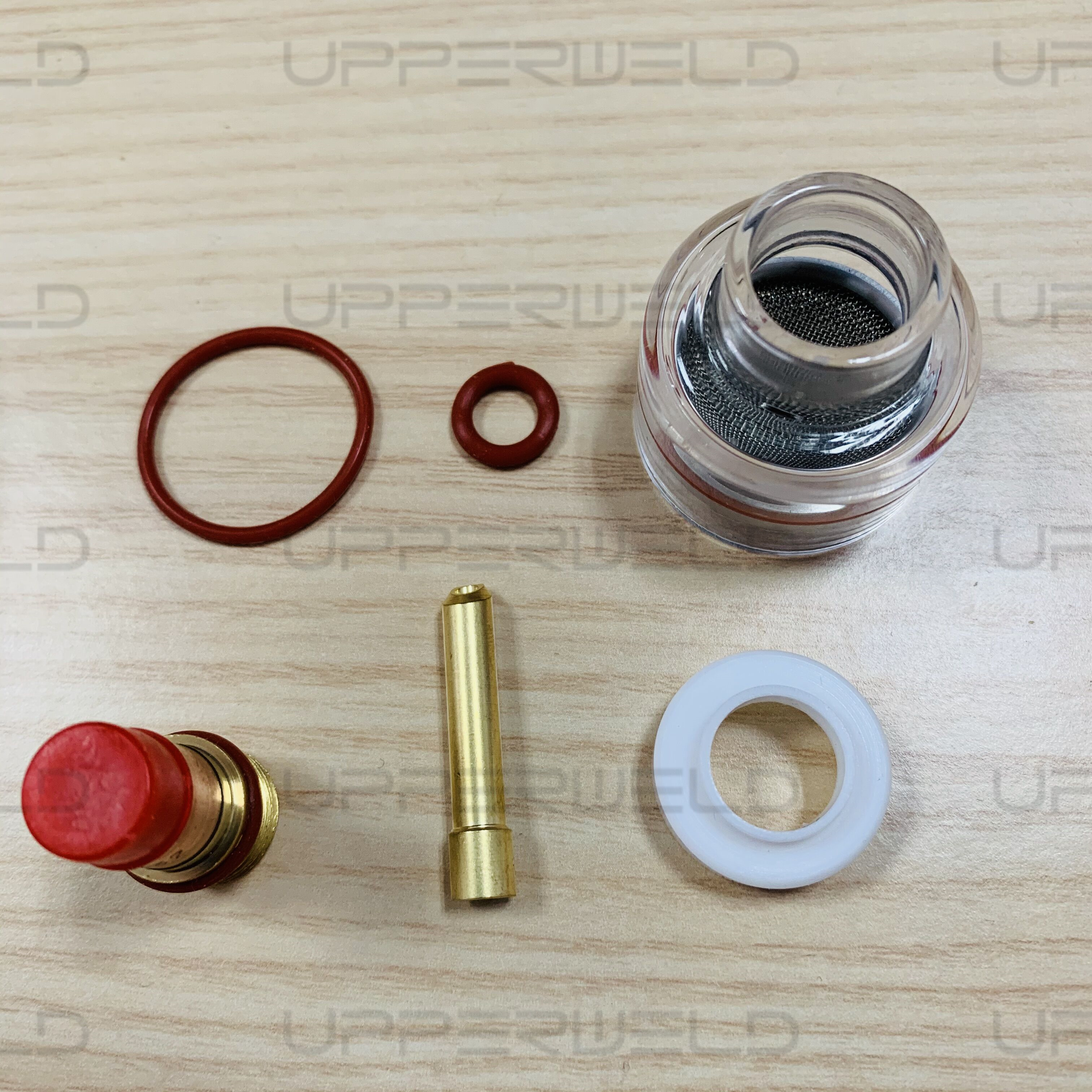 Gas Lens Kit 3/32 2.4mm Clear Glass Nozzle for PTA DB SR WP17 18 26 Welding Torch