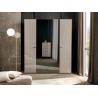 Buy cheap Bespoke Lacquer Wardrobe Modern Light Pink Wardrobe With Mirror Doors from wholesalers