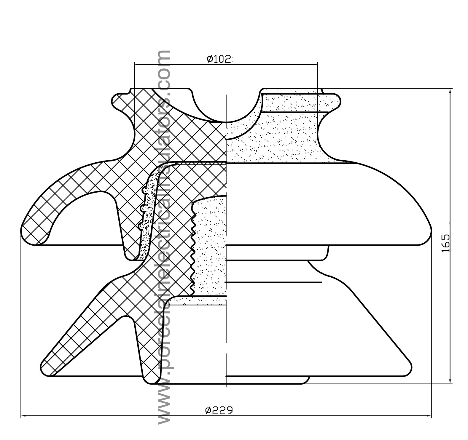 ANSI 56-2 pin type insulator HIVOLT