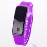 Buy cheap Cheap Promotional Glass Silicone Led Bracelet Wrist Watches With Red Light Time Display In Stock ,Fast Delivery from wholesalers