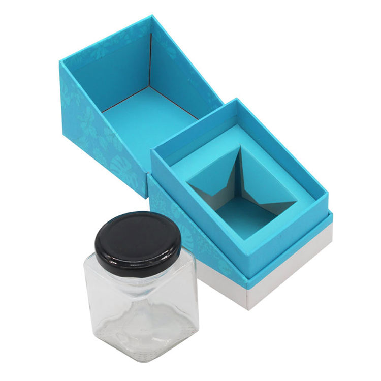 CMYK Custom Luxury Liquid Honey Bottle Packaging Book Shape Box with Cardboard Plug-in