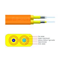 Buy cheap 2 Core Optical Fiber Cables Flat Fiber Optic Cable Duplex Armored product