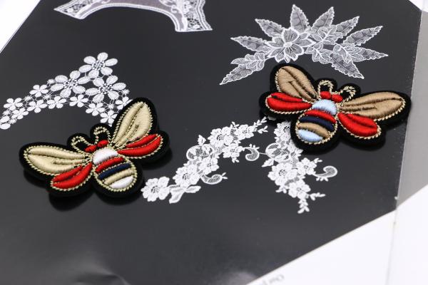 Buy cheap Golden Embroidery Patch Bee Bumblebee Wasp Insect 3D Gold Royal Fashion from wholesalers