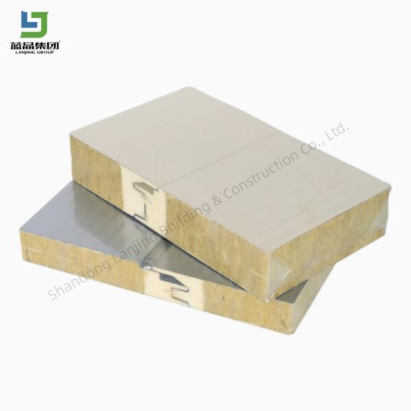 Buy cheap Rock Wool Fireproof High Density Sandwich Wall Roof Panel Steel Structure Warehouse from wholesalers