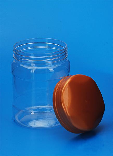 Buy cheap 800Ml Plastic Airtight Storage Jars 97 * 127MM Outside Size Round Shape from wholesalers
