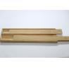 Buy cheap Natural Style Slide Top Wooden Box , Laser Engraved Logo Pine Wooden Pencil Box With Sliding Lid from wholesalers