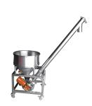 Flexible Screw Conveyor With Vibrating Hopper Oblique Auger Gravel Cement Hopper
