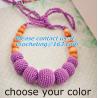 Buy cheap Candy Colors Crochet Round Wooden Beads Necklace For Women, baby, fashion, clothes, bead from wholesalers