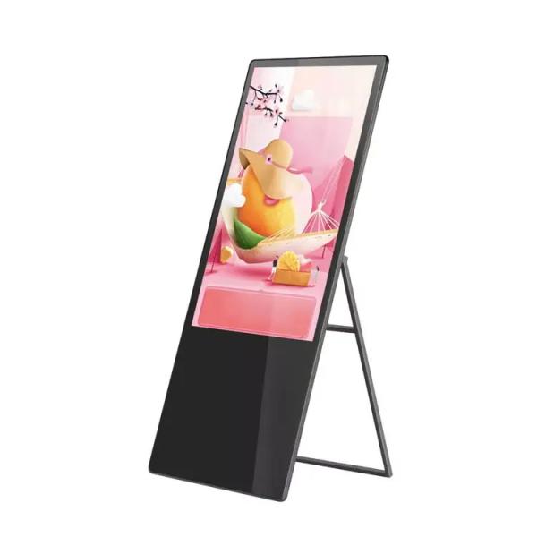 Buy cheap 32 Inch Floor Standing Digital Signage Display , 4k Portable Digital Poster from wholesalers