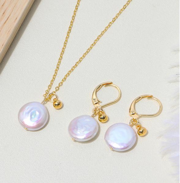 Buy cheap High Quality White Freshwater Pearl Necklace Jewelry Natural Pearl necklace jewelry set Pearl Chain Necklace For Women from wholesalers