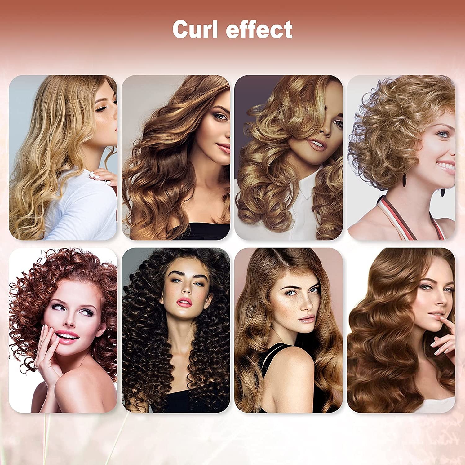 360 Auto Rotating Hair Curler LCD Cordless Rechargeable Auto Hair Curler