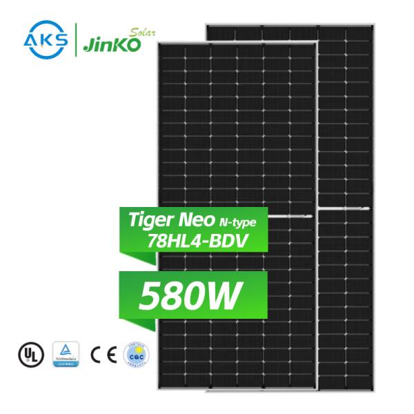 Jinko Tiger Neo N-Type 72HL4-BDV Solar Panel 560W 565W 570W 575W 580W Bifacial